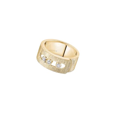 Messika ring in geel goud 18kt met briljant van 0,12 karaat