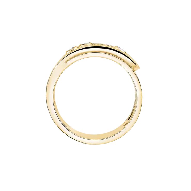 Messika ring in geel goud 18kt met briljant van 0,12 karaat