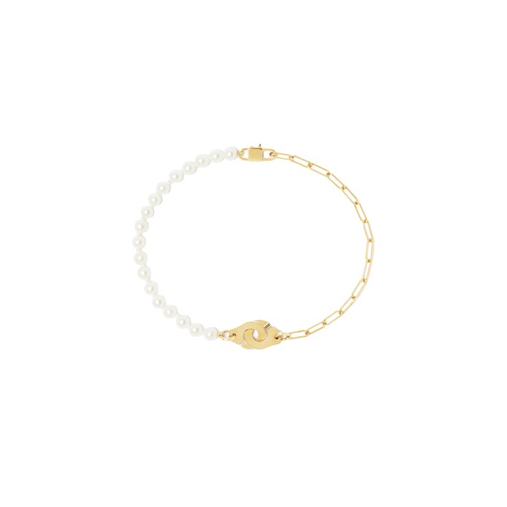 bracelet dinh van en or jaune 18 ct avec perles