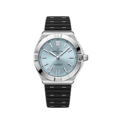 Breitling horloge een wijzerplaat in het blauw en een diameter van 40 mm
