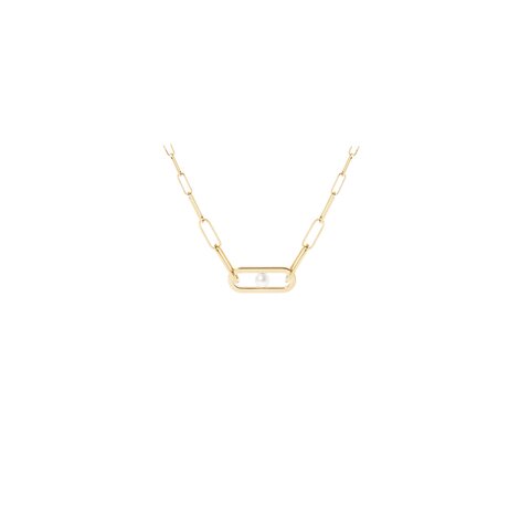 dinh van ketting in geel goud 18kt met parels