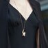 pendentif Ole Lynggaard en or jaune 18 ct avec brillant de 4,27 karaat et tourmaline vert - thumb