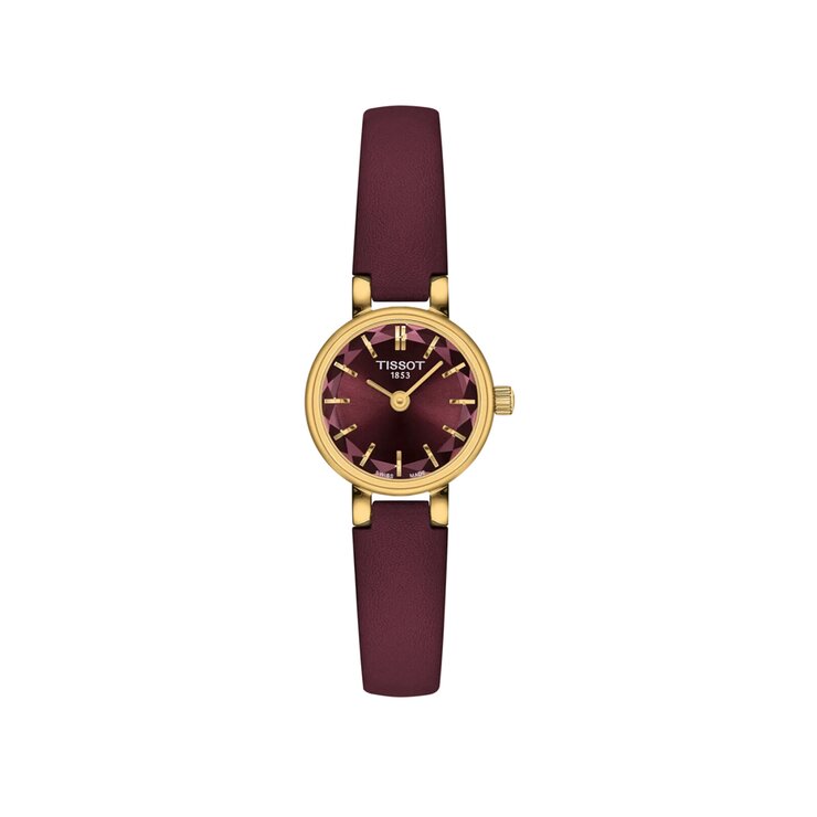 montre Tissot avec un boîtier en revêtement pvd jaune