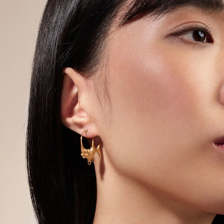 boucles d'oreilles Ole Lynggaard en or jaune 18 ct