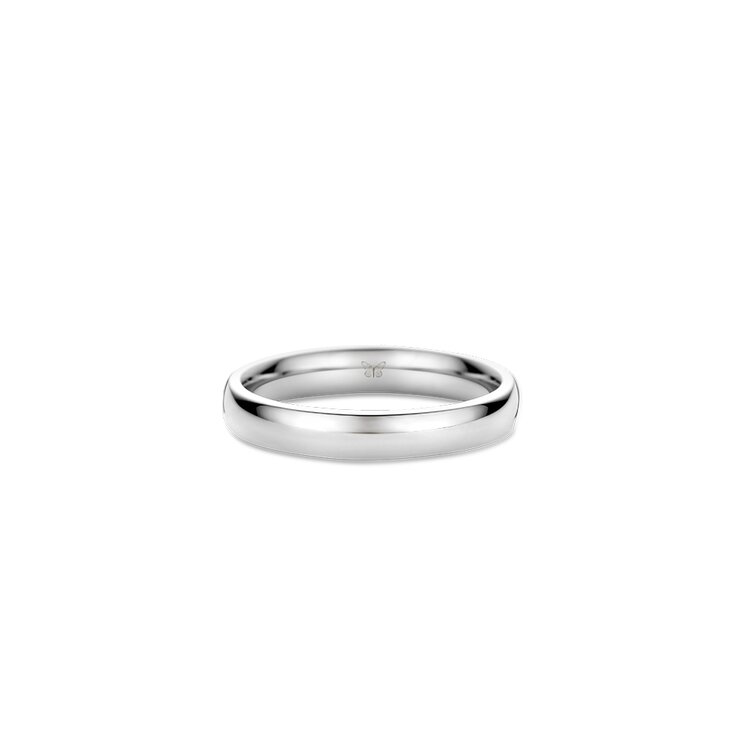 The Exclusive Collection trouwring in wit goud 18kt