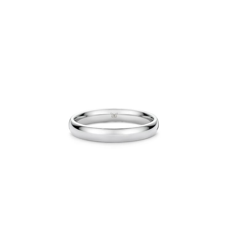 The Exclusive Collection trouwring in wit goud 18kt