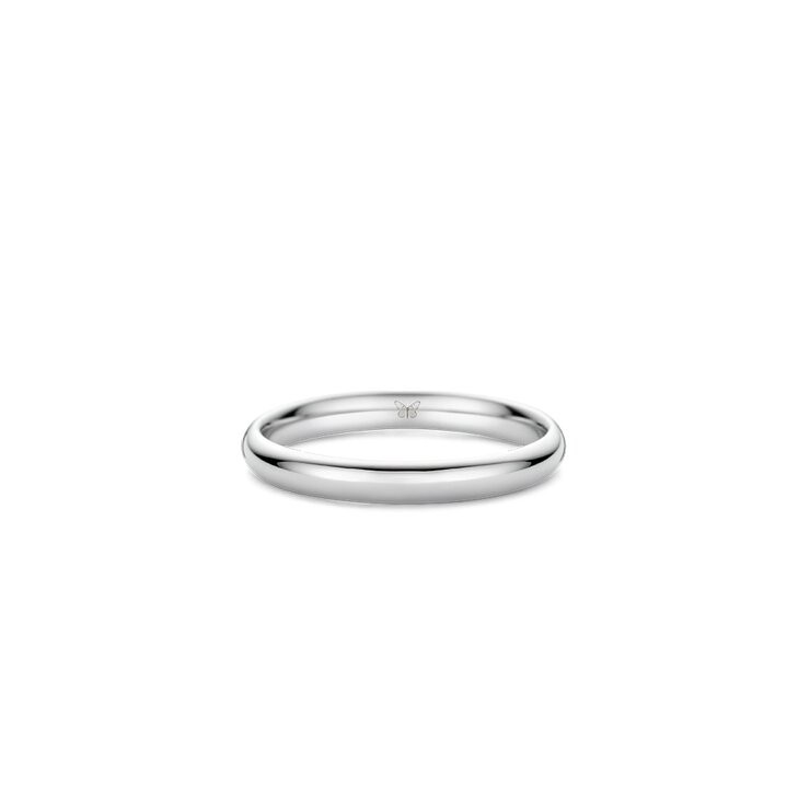 The Exclusive Collection trouwring in wit goud 18kt