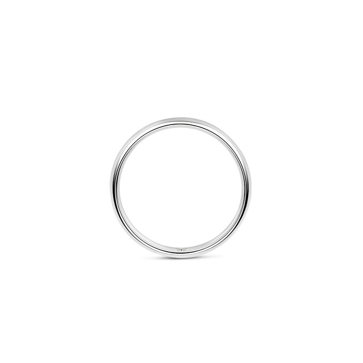 The Exclusive Collection trouwring in wit goud 18kt