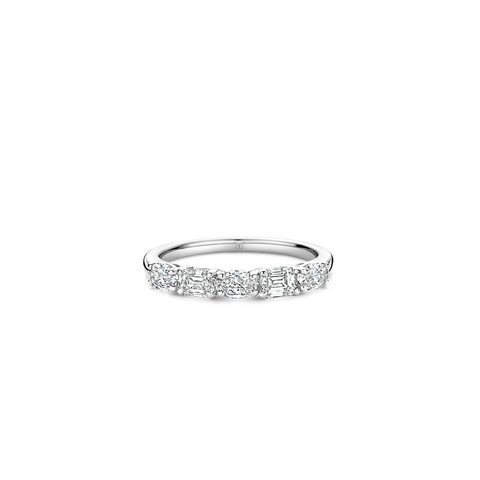 The Exclusive Collection en or blanc 18 ct avec brillant de 0.55 carat comme pierre principale entouré de briljants de 0,46 karaat