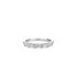 The Exclusive Collection trouwring in wit goud 18kt met briljant van 0,55 karaat als hoofdsteen omringd door briljanten van 0,46 karaat - thumb
