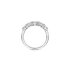 The Exclusive Collection trouwring in wit goud 18kt met briljant van 0,55 karaat als hoofdsteen omringd door briljanten van 0,46 karaat - thumb