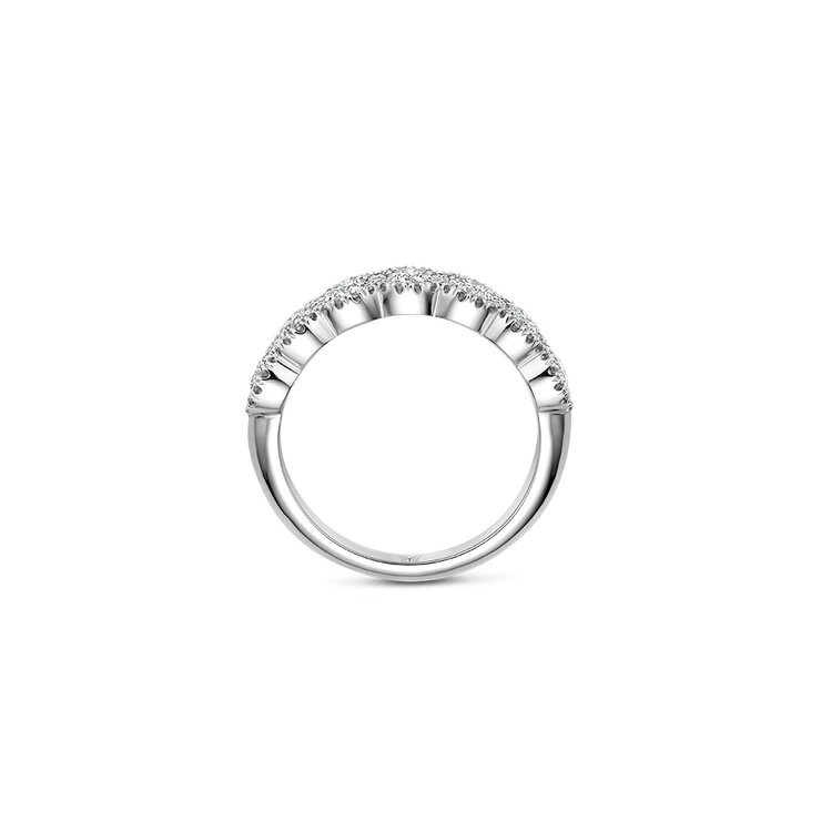 The Exclusive Collection en or blanc 18 ct avec brillant de 0.80 carat comme pierre principale entouré de briljants de 0,28 karaat
