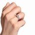 bague dinh van en or blanc 18 ct avec brillant de 0.42 carat - thumb