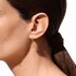 boucles d'oreilles dinh van en or jaune 18 ct avec brillant de 0.20 carat - thumb