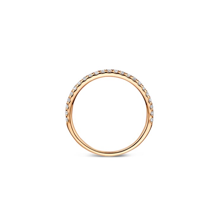 The Exclusive Collection en or rose 18 ct avec brillant de 0.25 carat