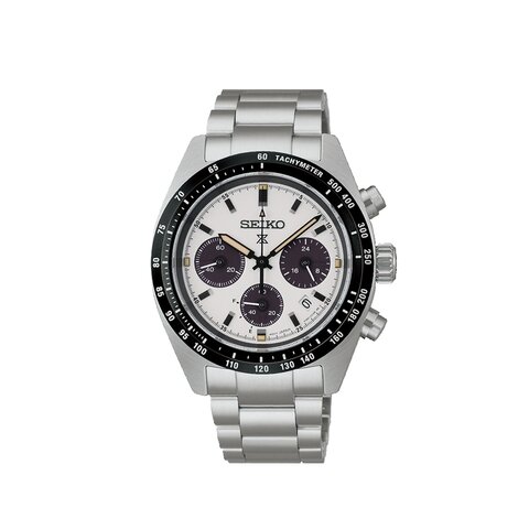 Seiko horloge met een kast in staal, met een wijzerplaat in het wit en een diameter van 39 mm