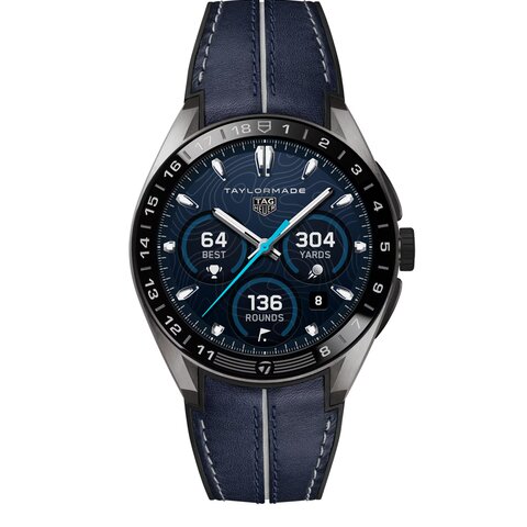 TAG Heuer horloge een wijzerplaat in het zwart en een diameter van 45 mm