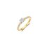 The Exclusive Collection verlovingsring in geel goud 18kt met briljant (ronde diamant) van 0,40 karaat als hoofdsteen omringd door briljanten van 0,16 karaat - thumb