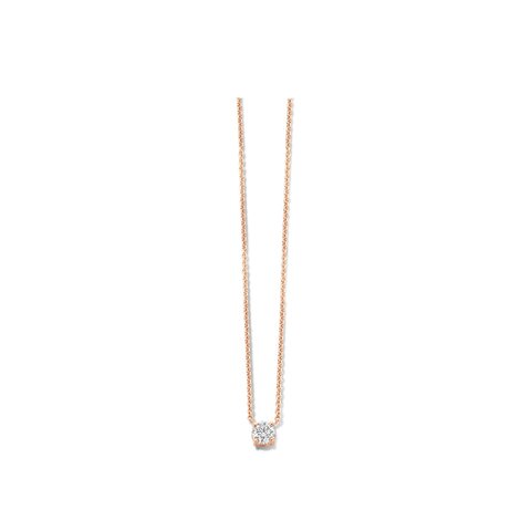 Casteur by Casteur ketting in rosé goud 18kt met briljant van 0,40 karaat