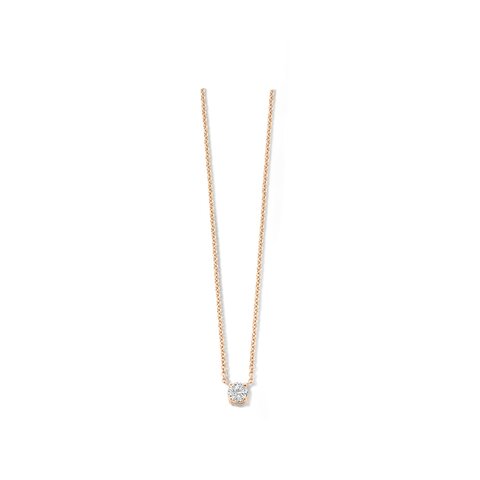 Casteur by Casteur ketting in rosé goud 18kt met briljant van 0,28 karaat