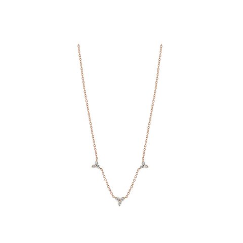 Casteur by Casteur ketting in rosé goud 18kt met briljant van 0,32 karaat