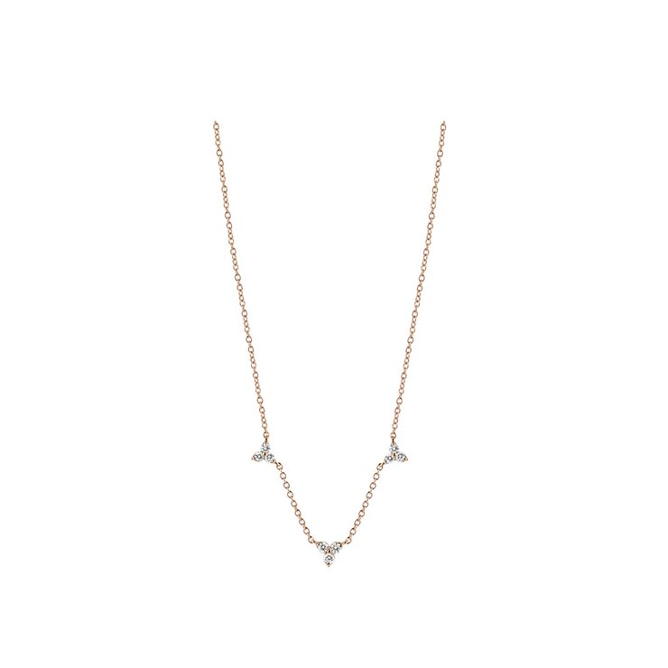 Casteur by Casteur ketting in rosé goud 18kt met briljant van 0,32 karaat