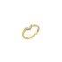 bague de fiançailles Atelier P. en or jaune 18 ct avec brillant de 0.10 carat - thumb