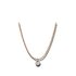 collier Gellner en or rose 18 ct avec brillant de 0.18 carat - thumb