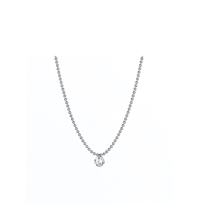 collier Gellner en or blanc 18 ct avec brillant de 0.18 carat