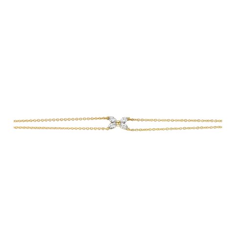 bracelet Atelier P. en or jaune 18 ct avec brillant de 0.20 carat