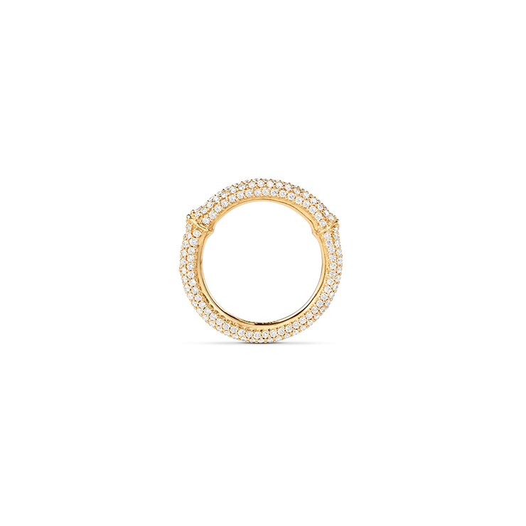 bague Ole Lynggaard en or jaune 18 ct avec brillant de 1.20 carat