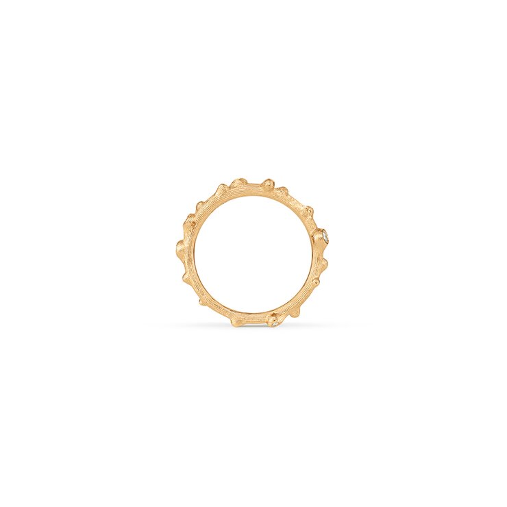 bague Ole Lynggaard en or jaune 18 ct avec brillant de 0.04 carat