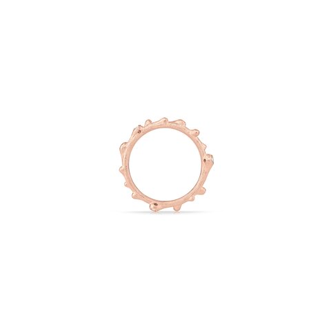 Ole Lynggaard ring in rosé goud 18kt met briljant van 0,04 karaat
