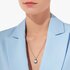 collier Pomellato en or rose 18 ct avec topaze bleue entouré de briljants de 0,11 karaat - thumb