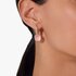 Pomellato oorringen in rosé goud 18kt met quartz rose & calcedoon omringd door bruine briljanten van 0,60 karaat - thumb