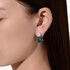 Pomellato oorringen in rosé goud 18kt met topaas london omringd door briljanten van 1,50 karaat - thumb