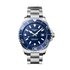 montre Longines avec un boîtier en acier, un cadran bleu et un diamètre de 42 mm - thumb