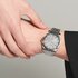 montre Longines avec un boîtier en acier, un cadran argent et un diamètre de 41 mm - thumb