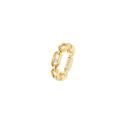 bague Messika en or jaune 18 ct avec brillant de 0.09 carat