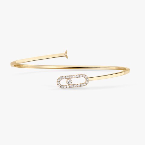 bracelet Messika en or jaune 18 ct avec brillant de 0.34 carat