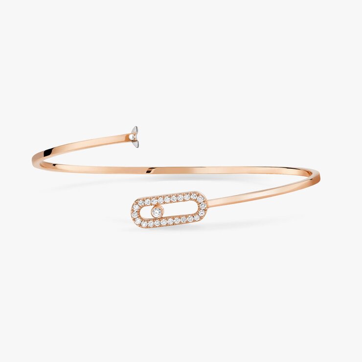 Messika armband in rosé goud 18kt met briljant van 0,19 karaat