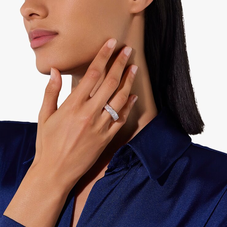 Pomellato ring in rosé goud 18kt met briljant van 1,88 karaat