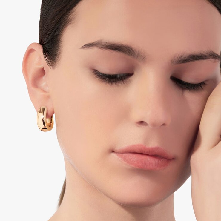 Pomellato oorringen in rosé goud 18kt