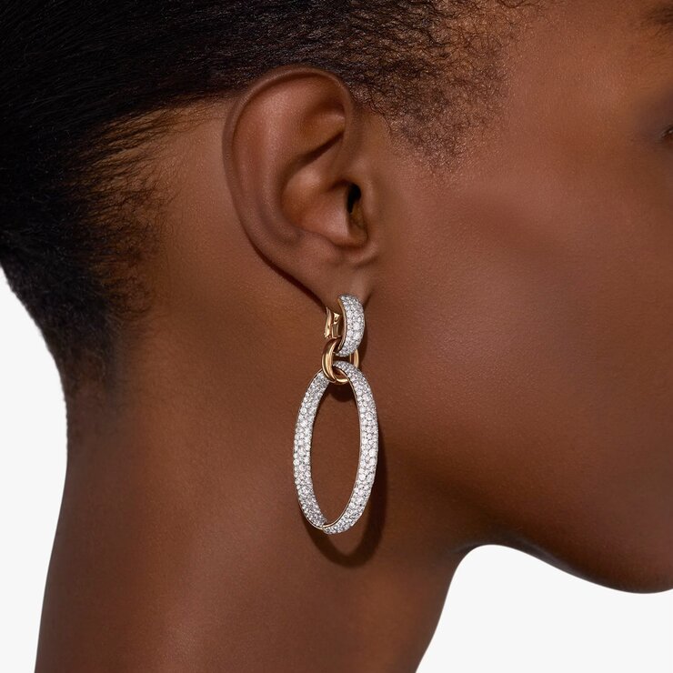 boucles d'oreilles Pomellato en or rose 18 ct avec brillant de 6,40 karaat