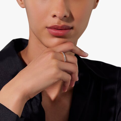 Pomellato ring in rosé goud 18kt met briljant van 0,48 karaat