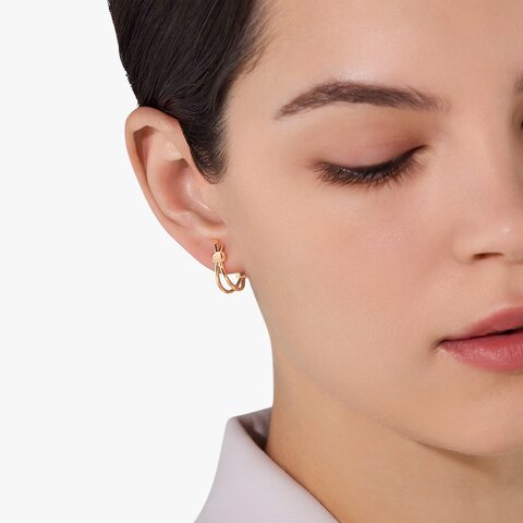 Pomellato oorringen in rosé goud 18kt