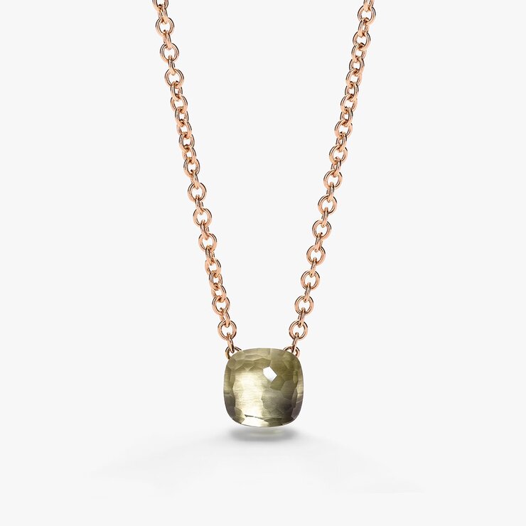 collier Pomellato en or rose 18 ct avec prasiolite