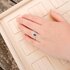 The Exclusive Collection verlovingsring in wit goud 18kt met peervormige saffier als hoofdsteen omringd door briljanten van 0,34 karaat - thumb