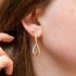 Bigli oorringen in rosé goud 18kt met briljant van 0,90 karaat - thumb