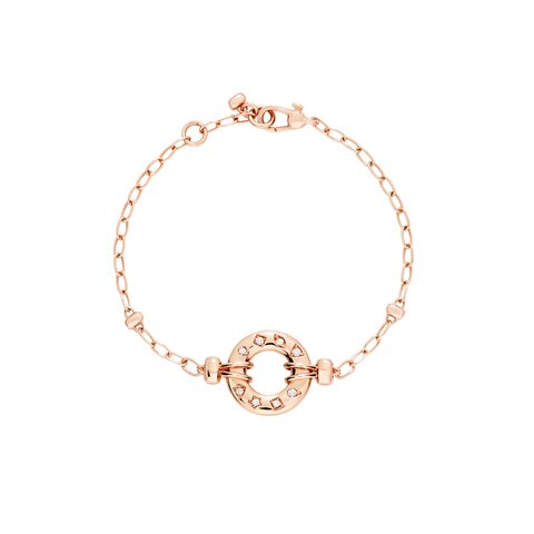 Pomellato armband in rosé goud 18kt met briljant van 0,07 karaat
